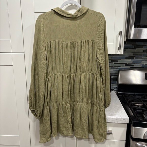 Talulah long sleeve tiered button down dress - Picture 4 of 4